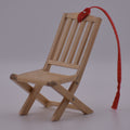 Miniature Wooden Folding Chair Ornament